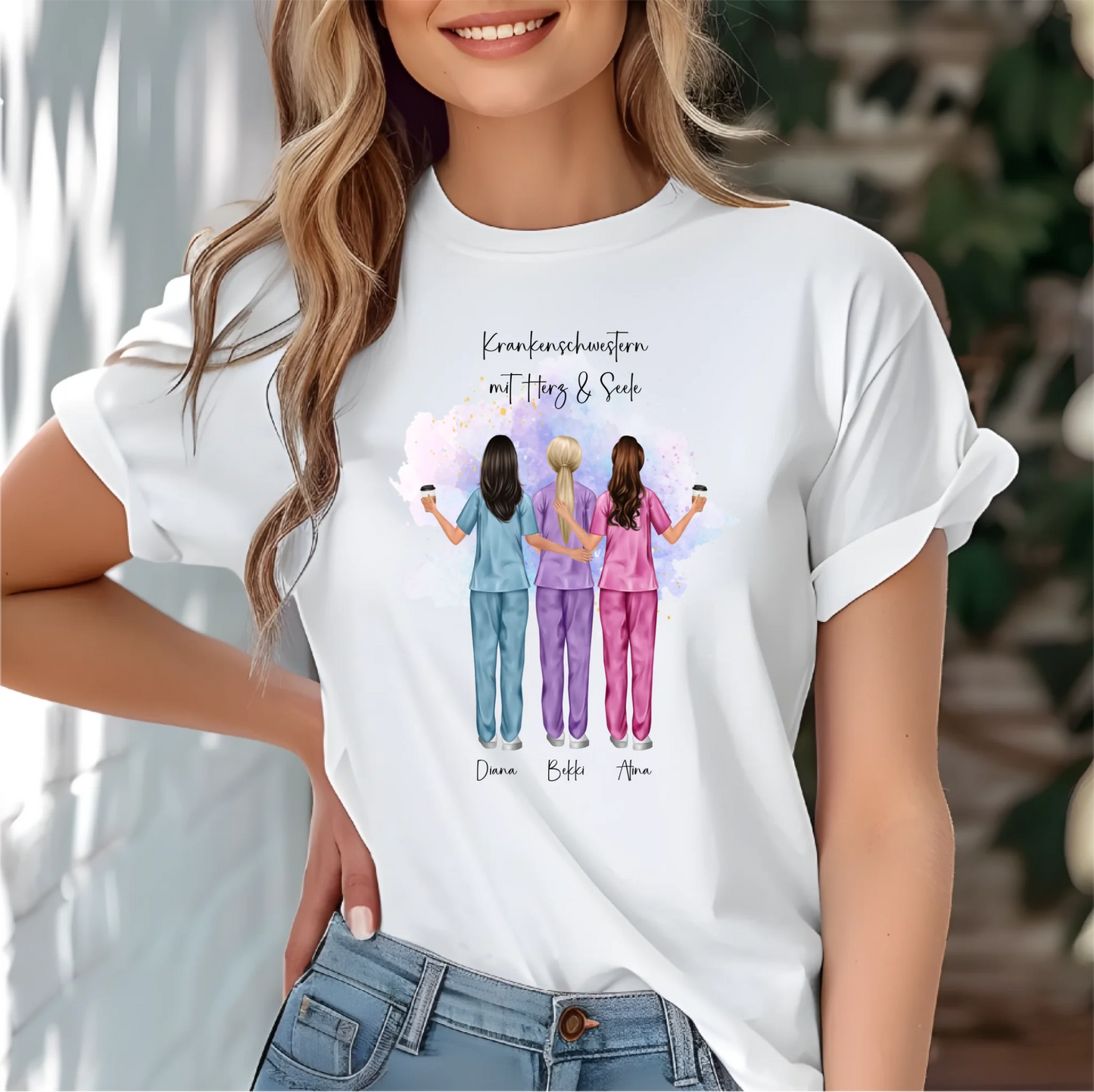 3-5 Krankenschwestern T-Shirt