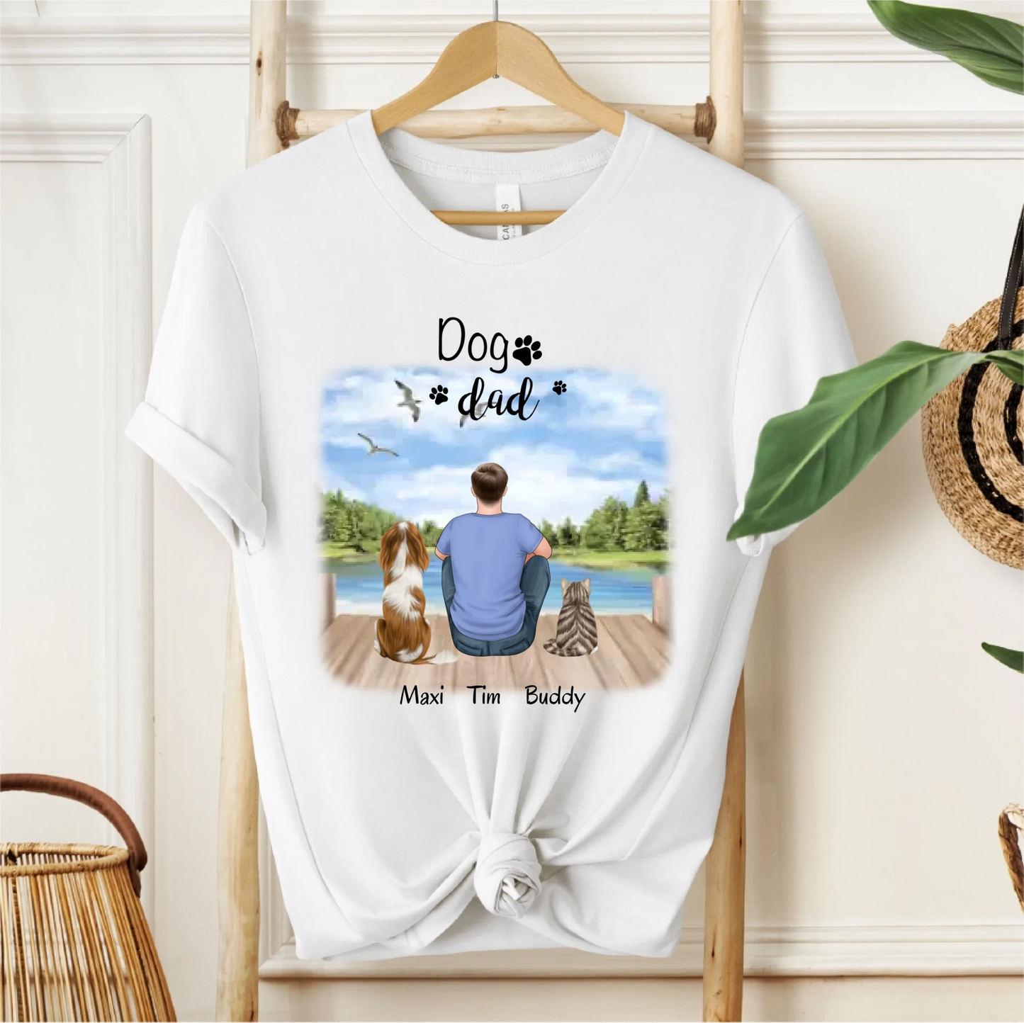 Herrchen/Frauchen mit 1-2 Haustieren T-Shirt