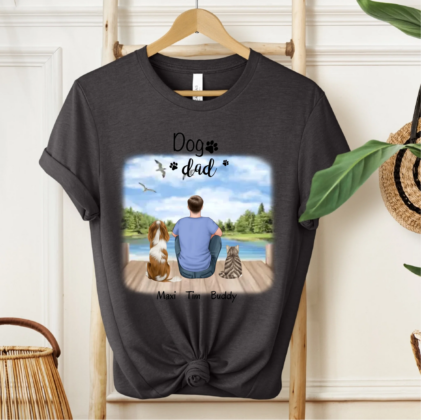 Herrchen/Frauchen mit 1-2 Haustieren T-Shirt