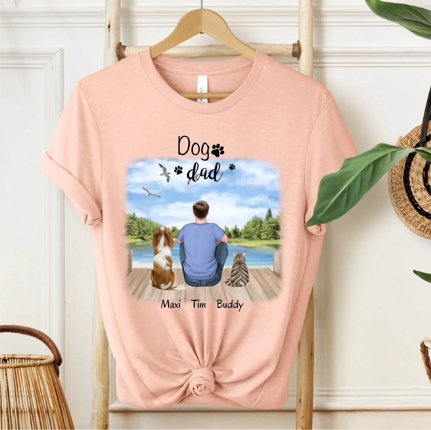 Herrchen/Frauchen mit 1-2 Haustieren T-Shirt