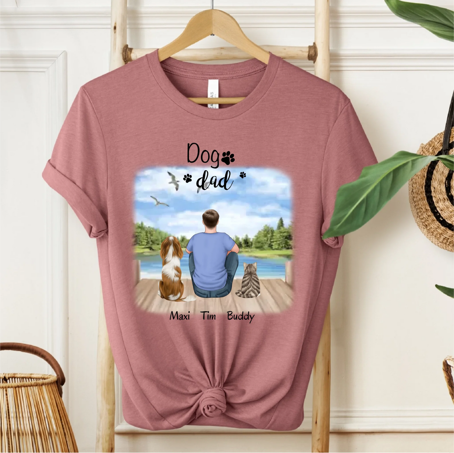 Herrchen/Frauchen mit 1-2 Haustieren T-Shirt