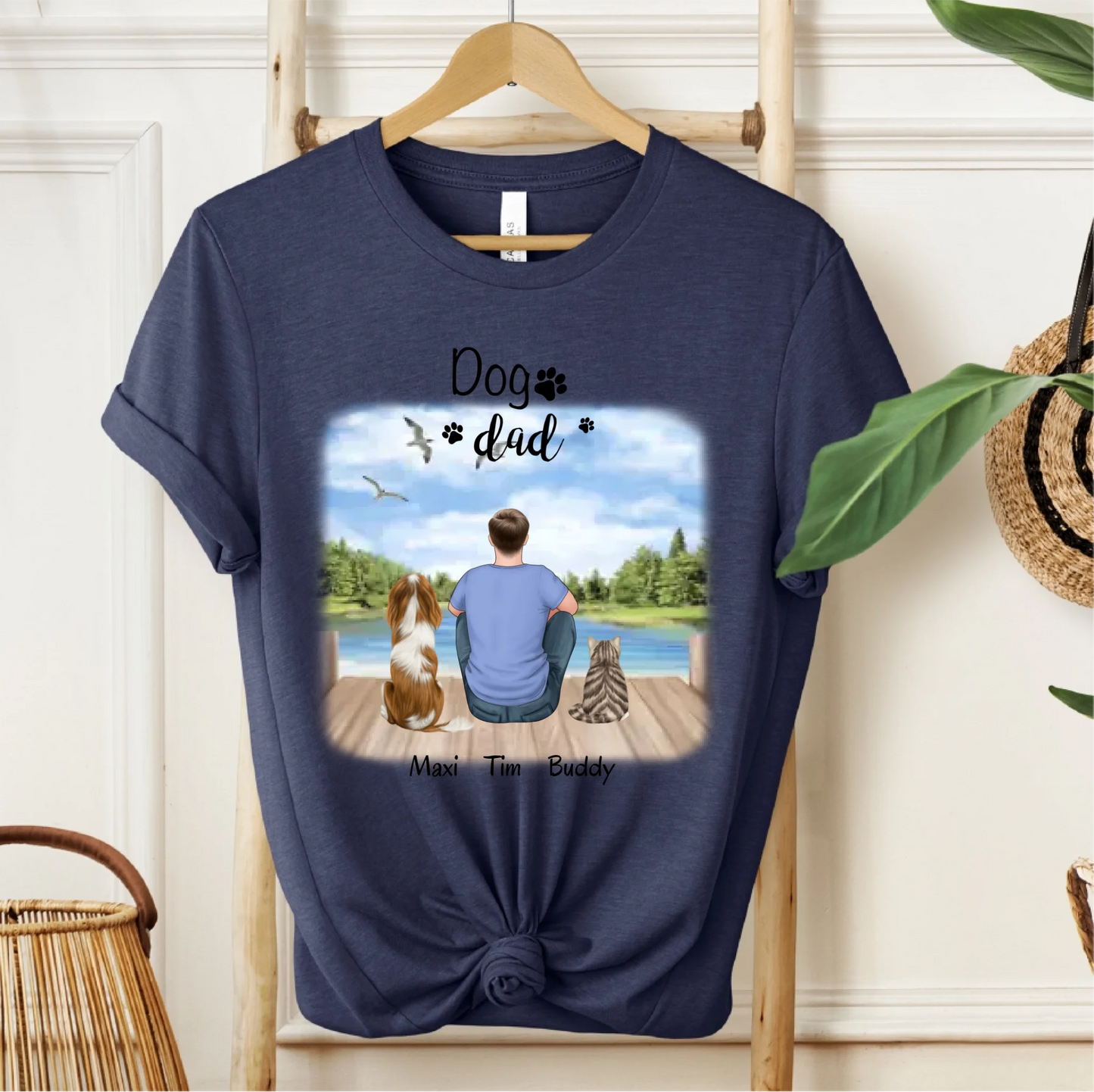 Herrchen/Frauchen mit 1-2 Haustieren T-Shirt