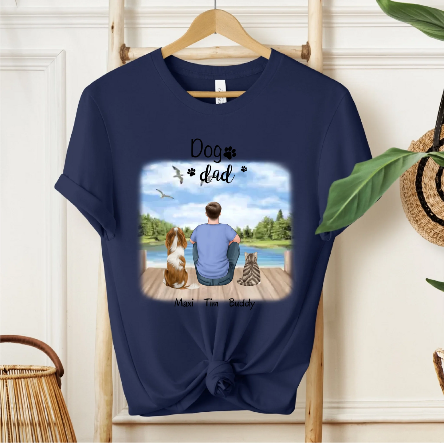 Herrchen/Frauchen mit 1-2 Haustieren T-Shirt
