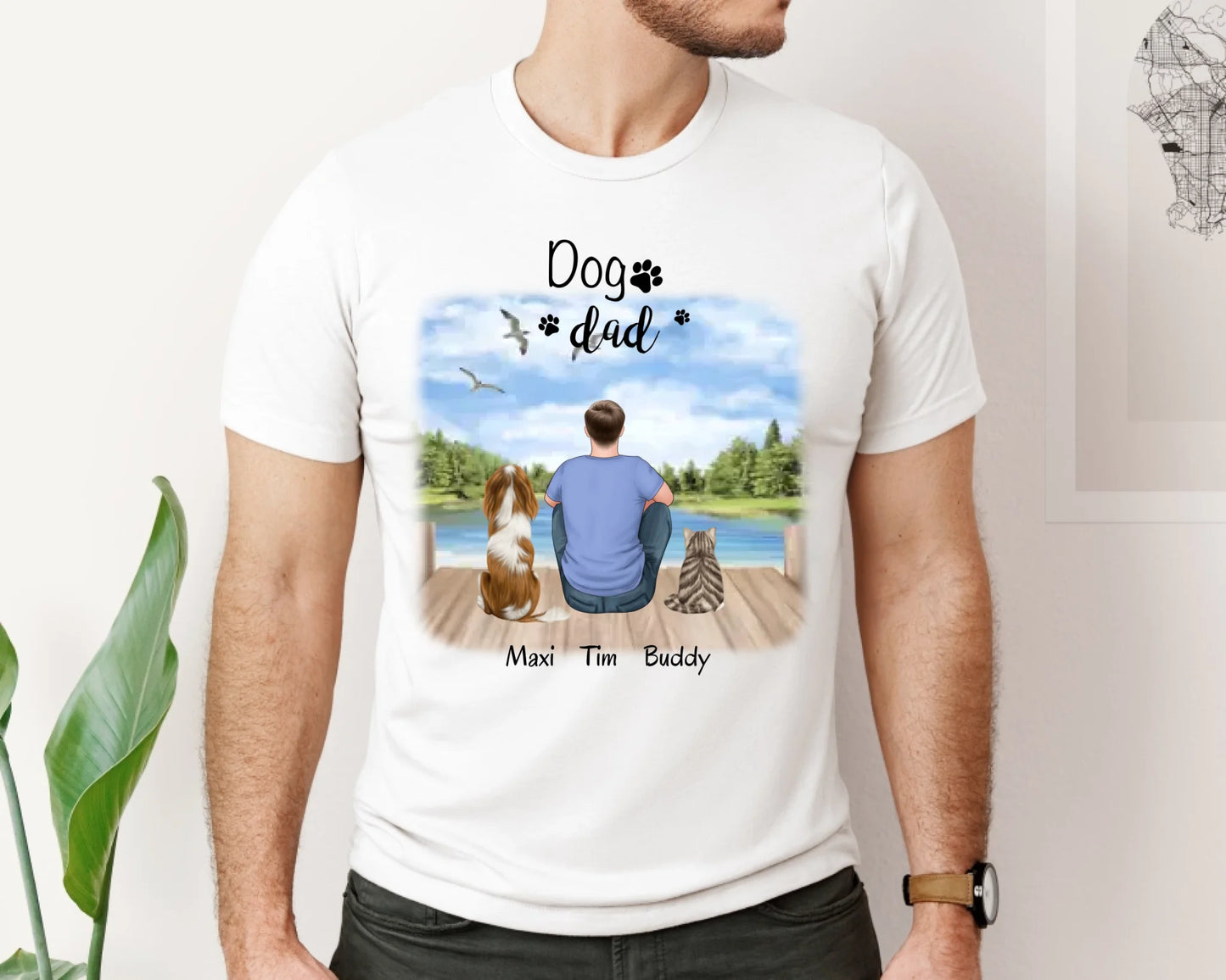 Herrchen/Frauchen mit 1-2 Haustieren T-Shirt