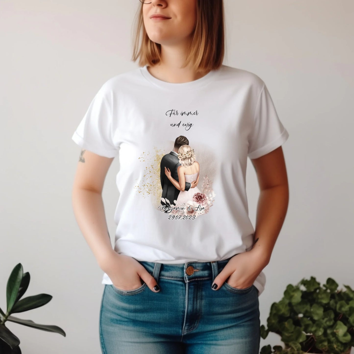 Paar Personalisiertes T-Shirt