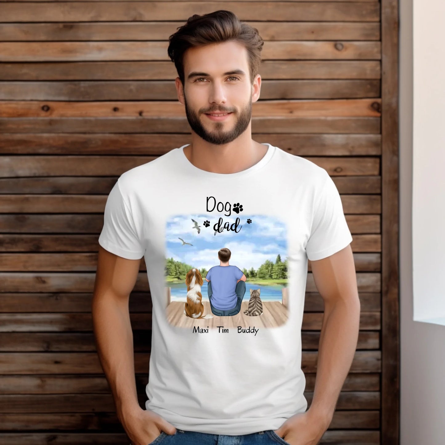 Herrchen/Frauchen mit 1-2 Haustieren T-Shirt