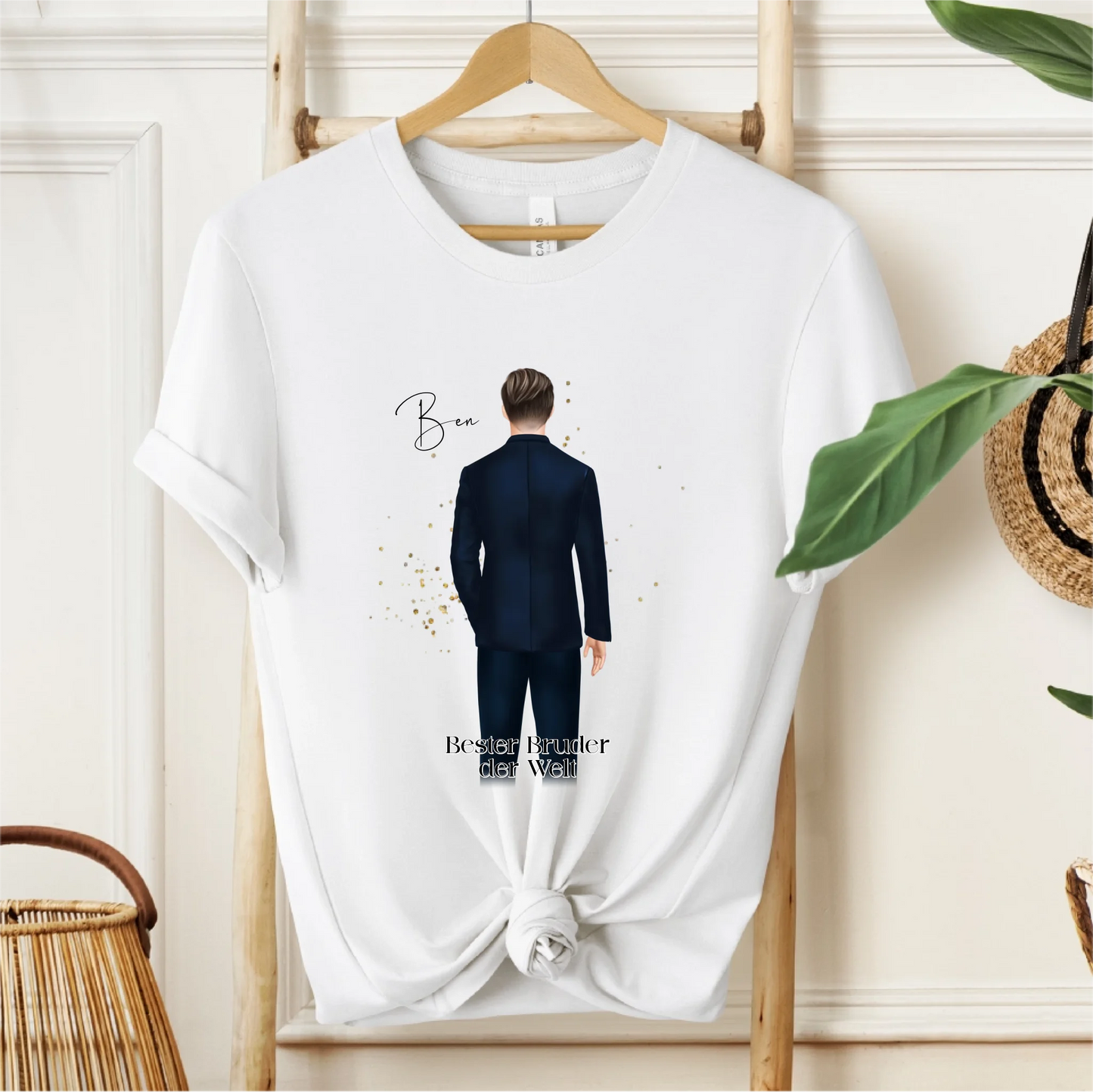 Mann im Anzug Personalisiert T-Shirt