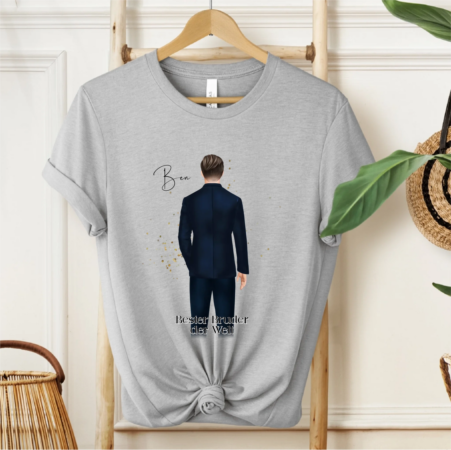 Mann im Anzug Personalisiert T-Shirt