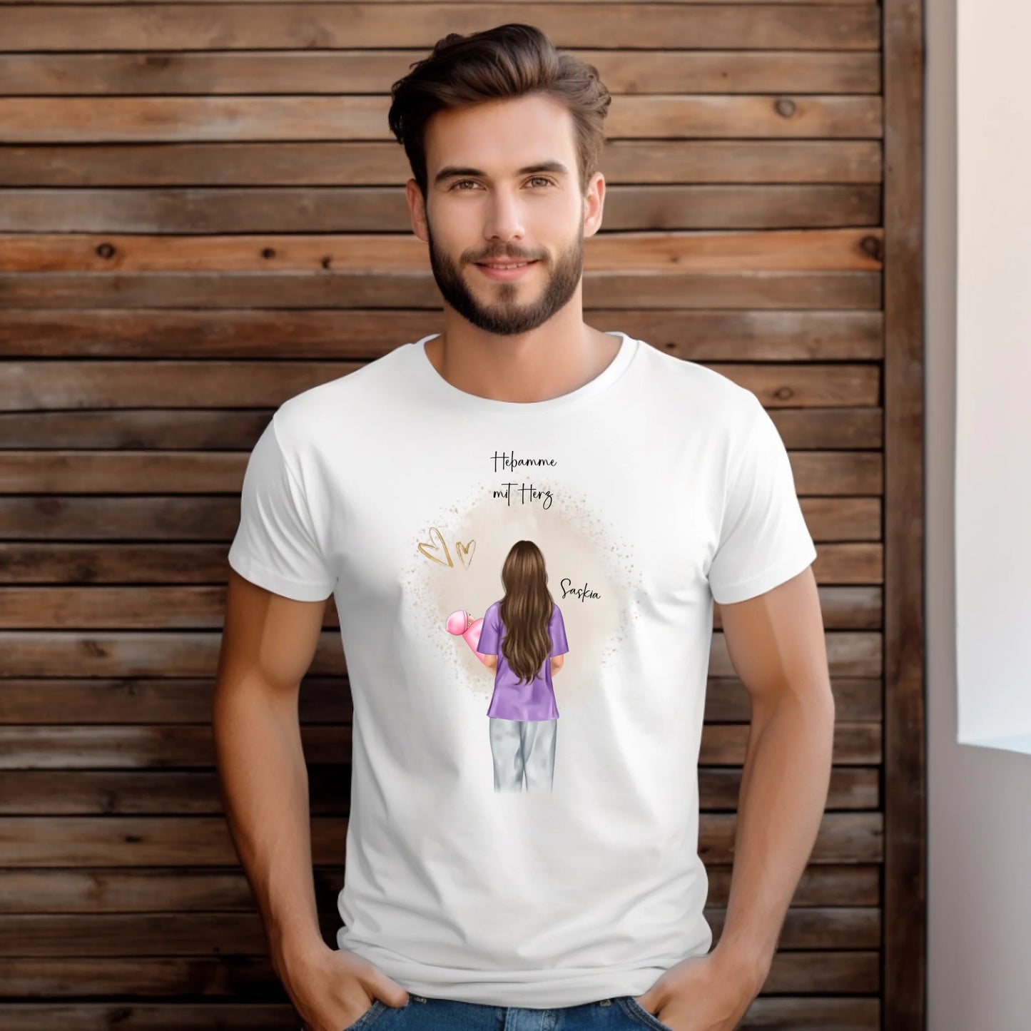 Personalisierte Hebamme T-Shirt