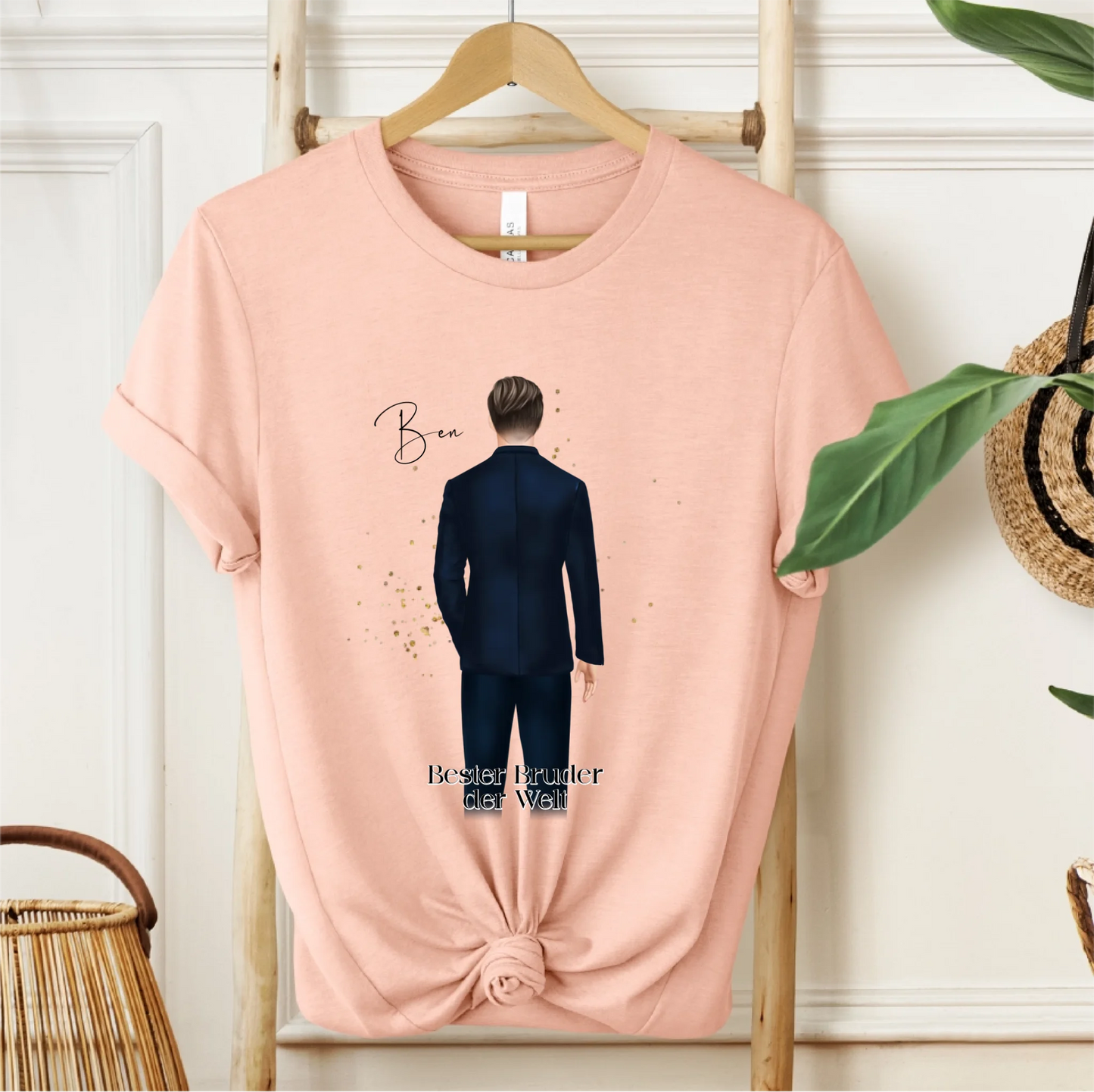 Mann im Anzug Personalisiert T-Shirt