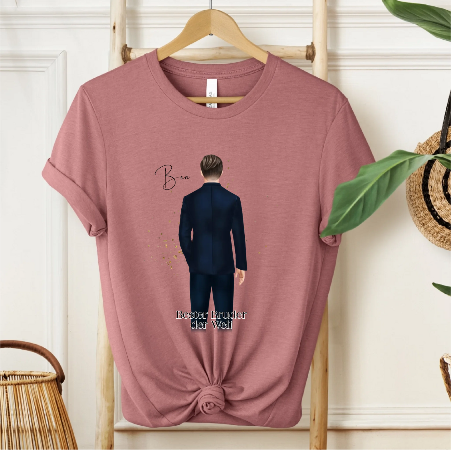 Mann im Anzug Personalisiert T-Shirt