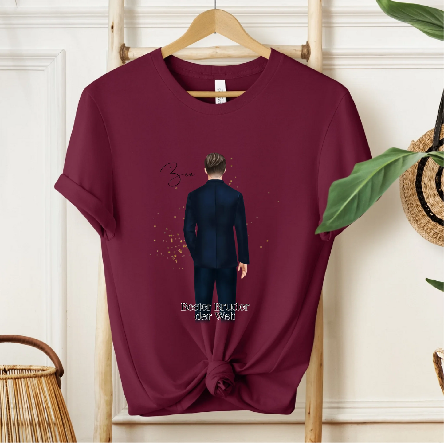 Mann im Anzug Personalisiert T-Shirt