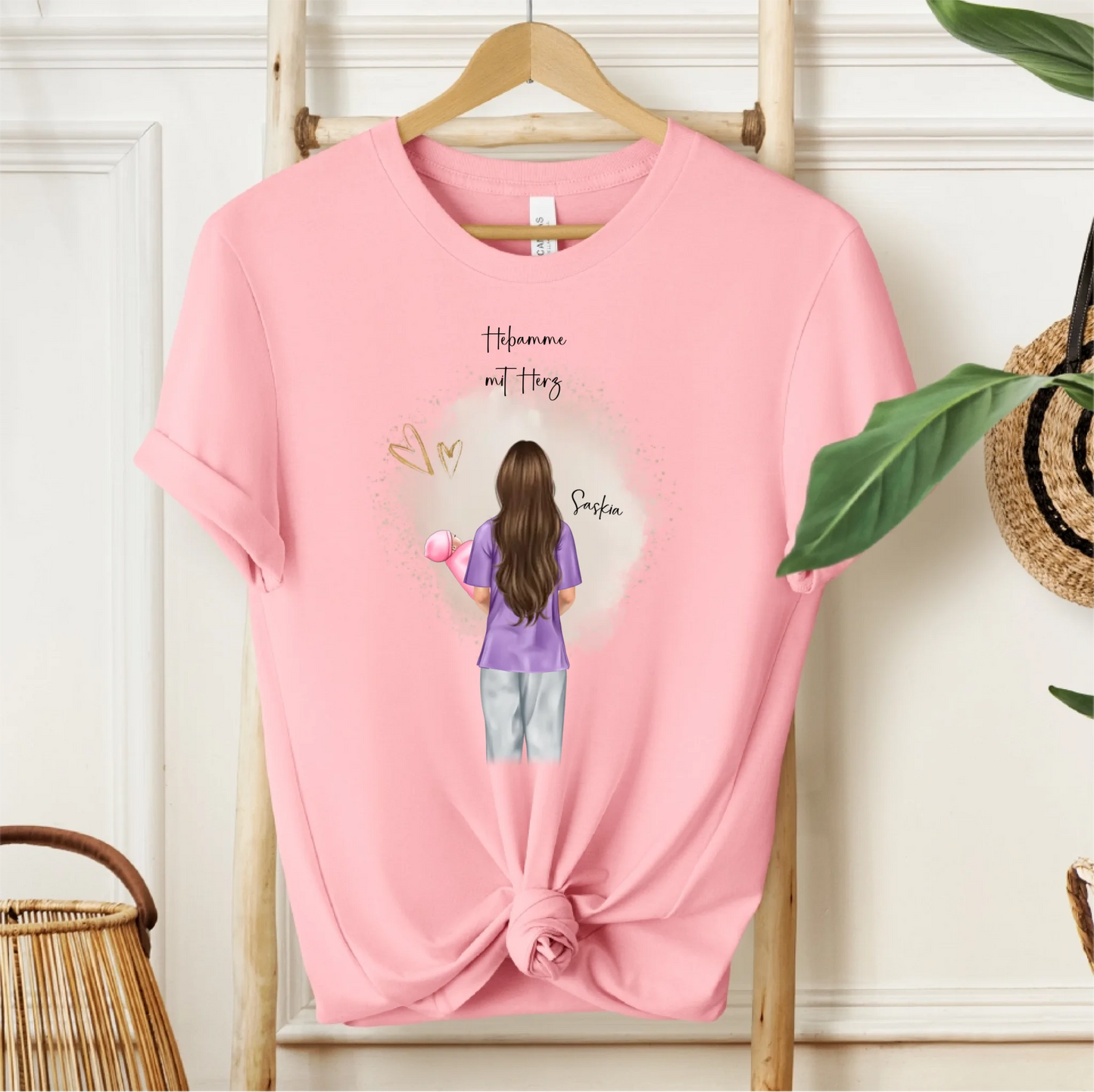 Personalisierte Hebamme T-Shirt