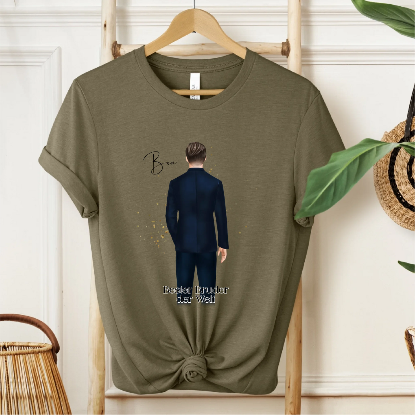 Mann im Anzug Personalisiert T-Shirt