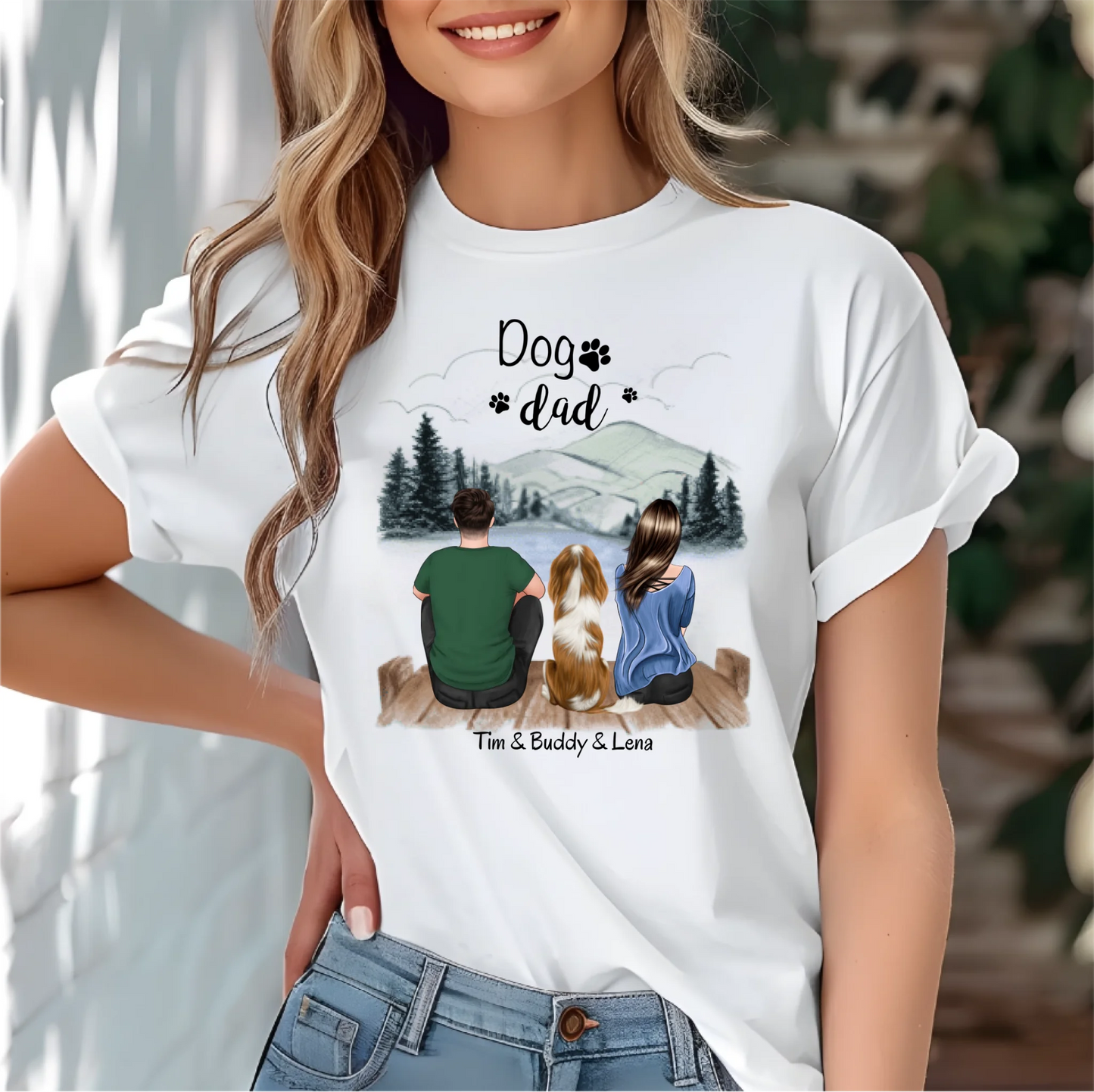 Herrchen & Frauchen mit 1-2 Haustieren T-Shirt