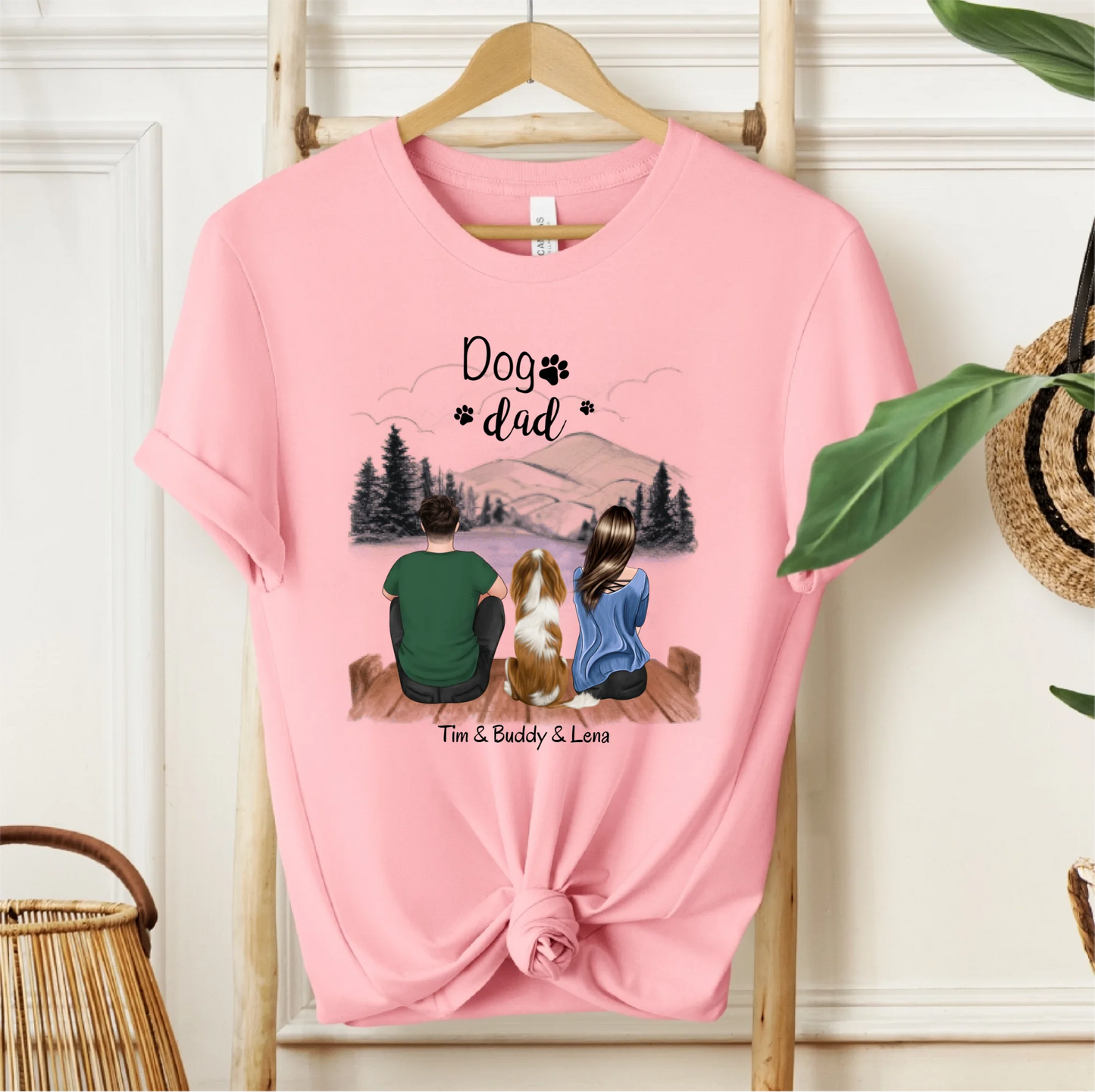Herrchen & Frauchen mit 1-2 Haustieren T-Shirt