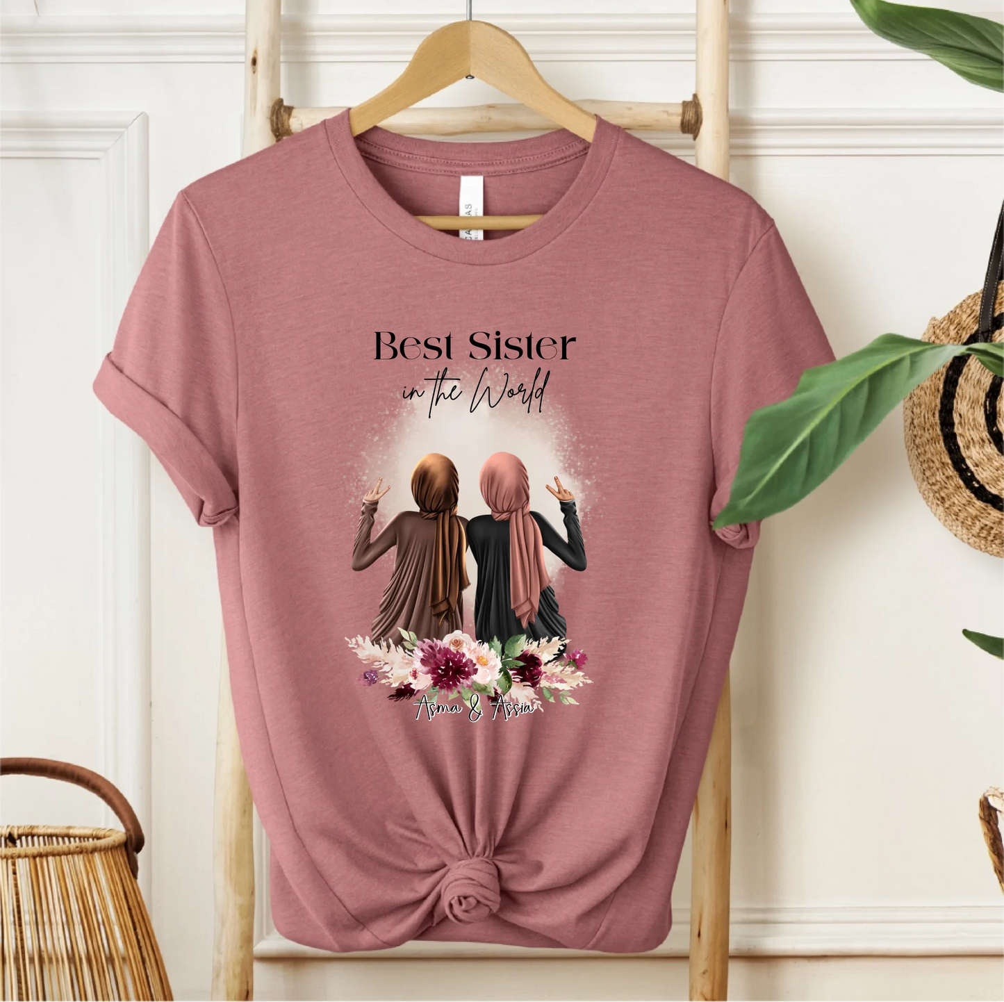 1- 4 Muslim Freundinnen T-Shirt (Haare & Hijab)