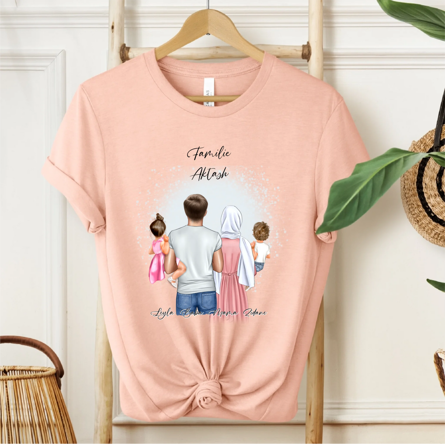 Papa Mama & 1-2 Babys T-Shirt (Haare & Hijab)