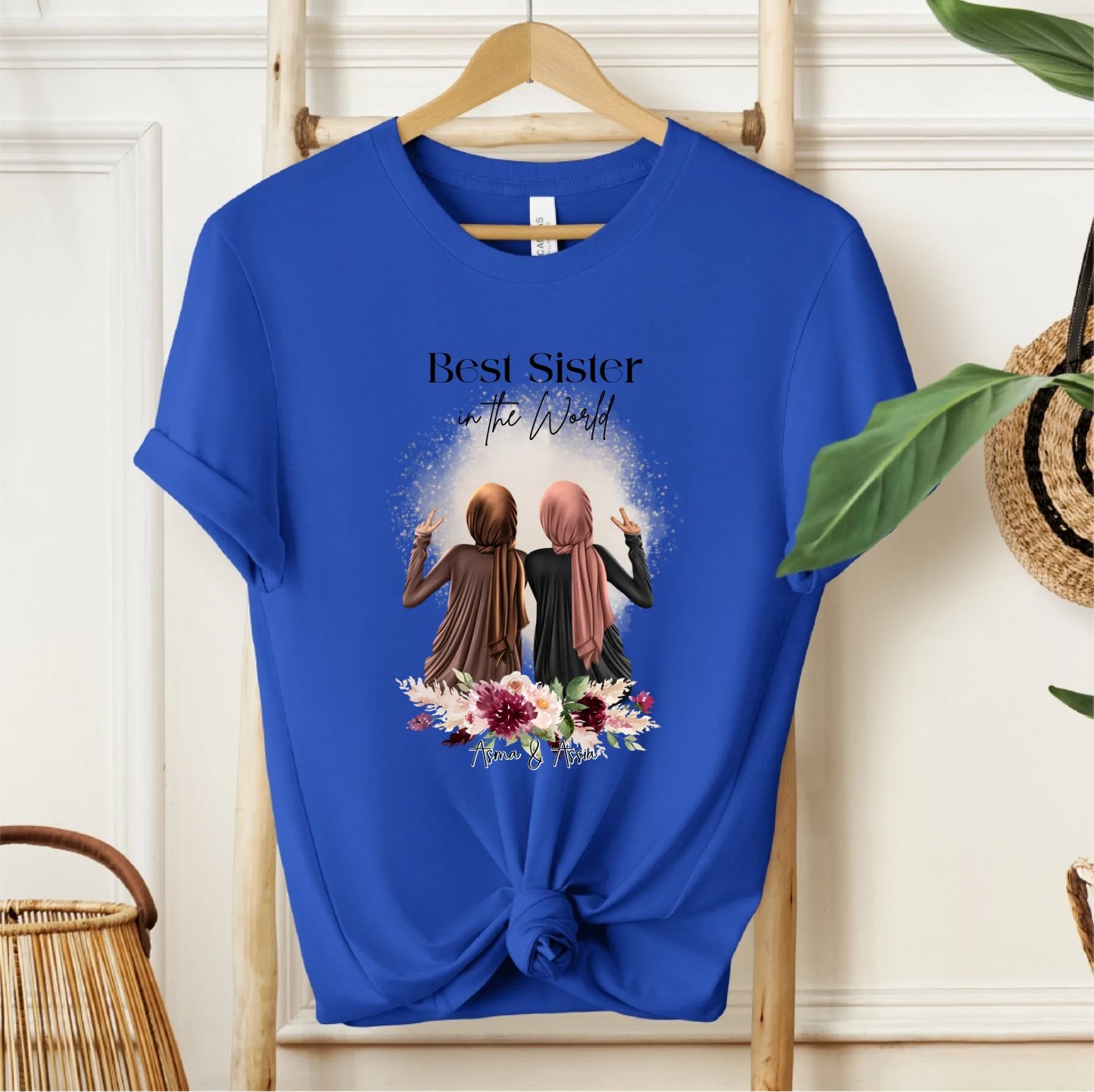 1- 4 Muslim Freundinnen T-Shirt (Haare & Hijab)