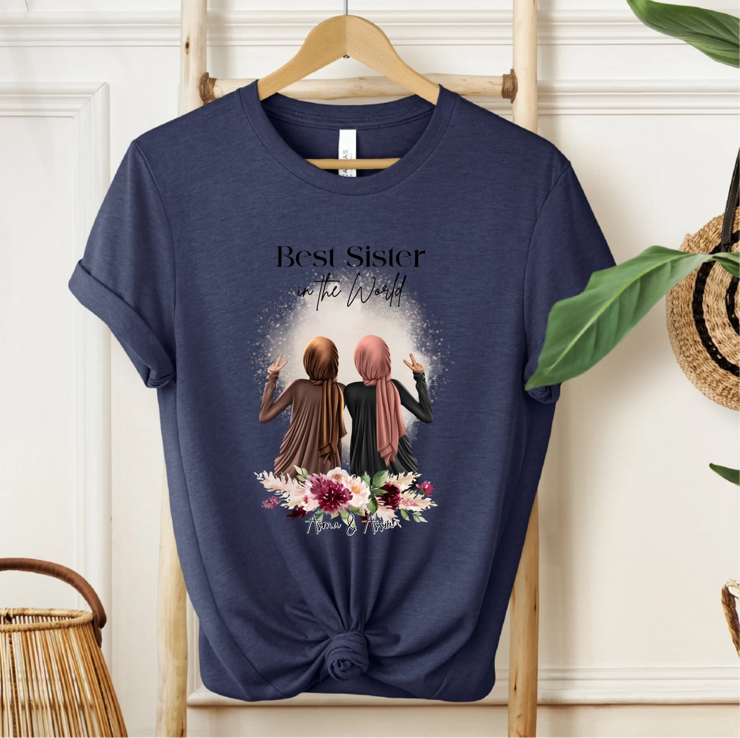1- 4 Muslim Freundinnen T-Shirt (Haare & Hijab)