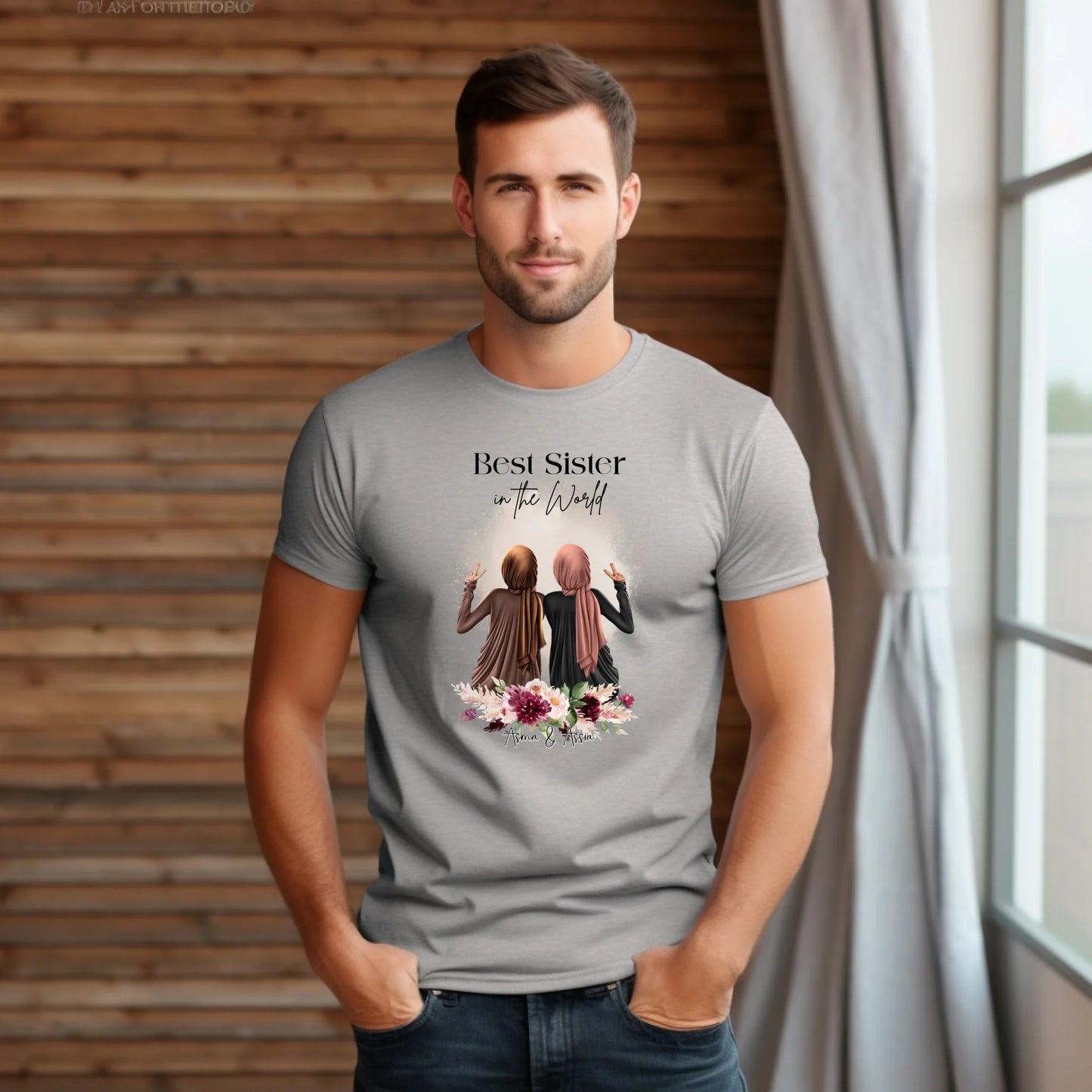 1- 4 Muslim Freundinnen T-Shirt (Haare & Hijab)