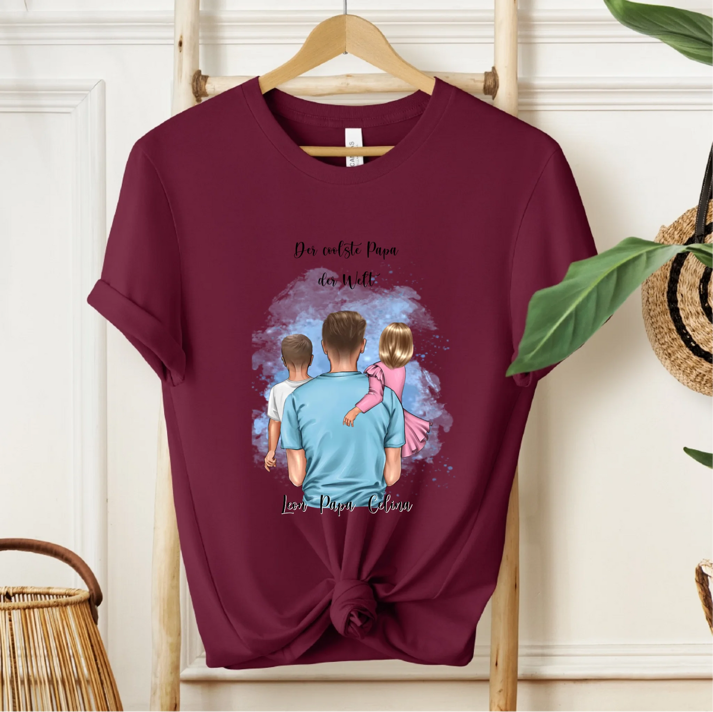 Papa & 1-2 Kinder T-Shirt