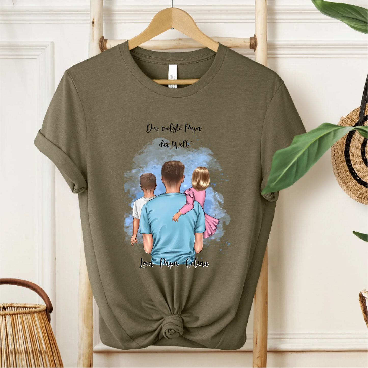 Papa & 1-2 Kinder T-Shirt