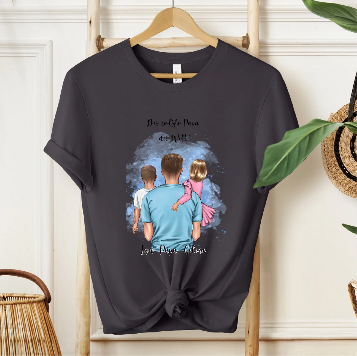 Papa & 1-2 Kinder T-Shirt
