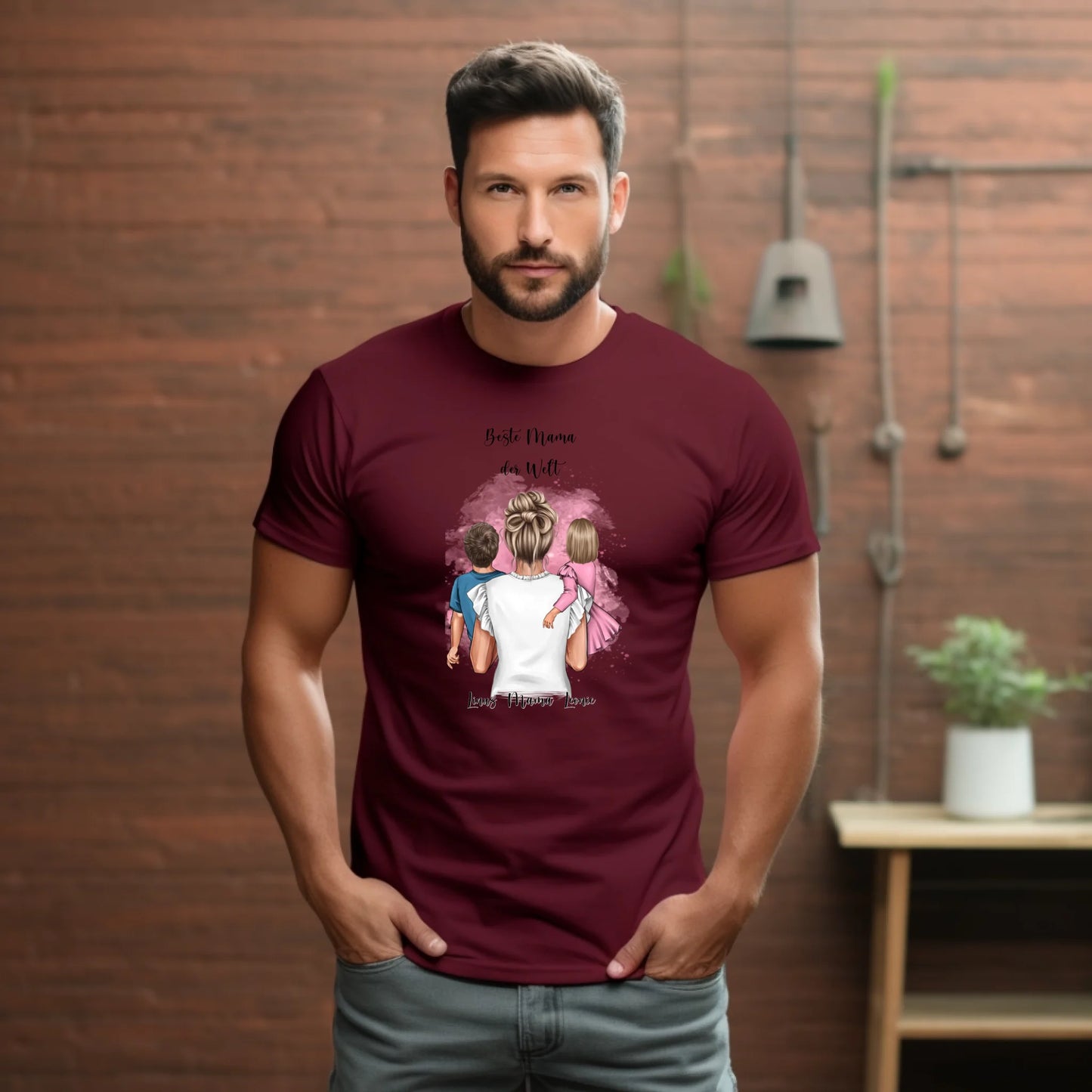 Mama & 1-2 Kinder T-Shirt