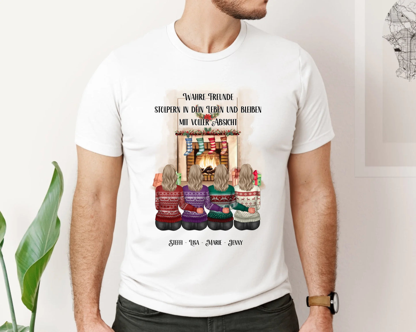 4-7 Freundinnen Winter T-Shirt