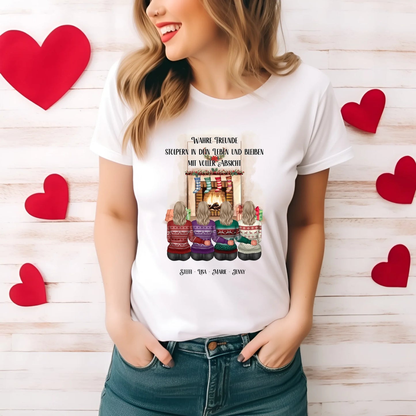 4-7 Freundinnen Winter T-Shirt