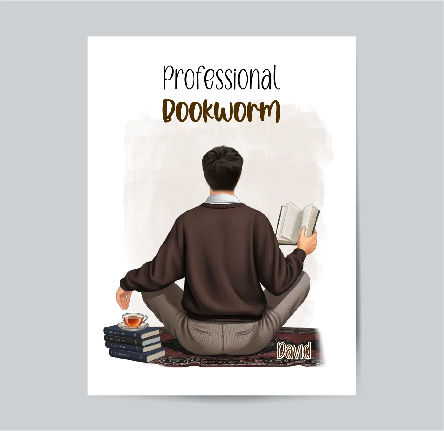 Bücherwurm Poster