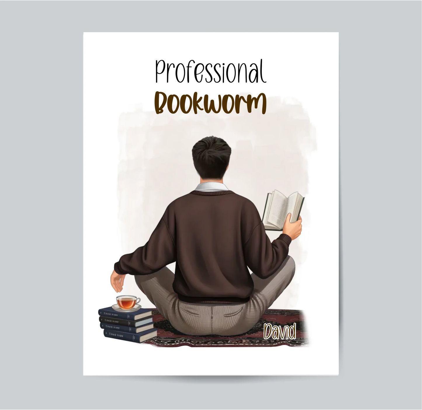 Bücherwurm Poster