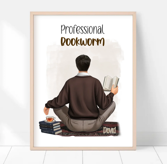 Bücherwurm Poster