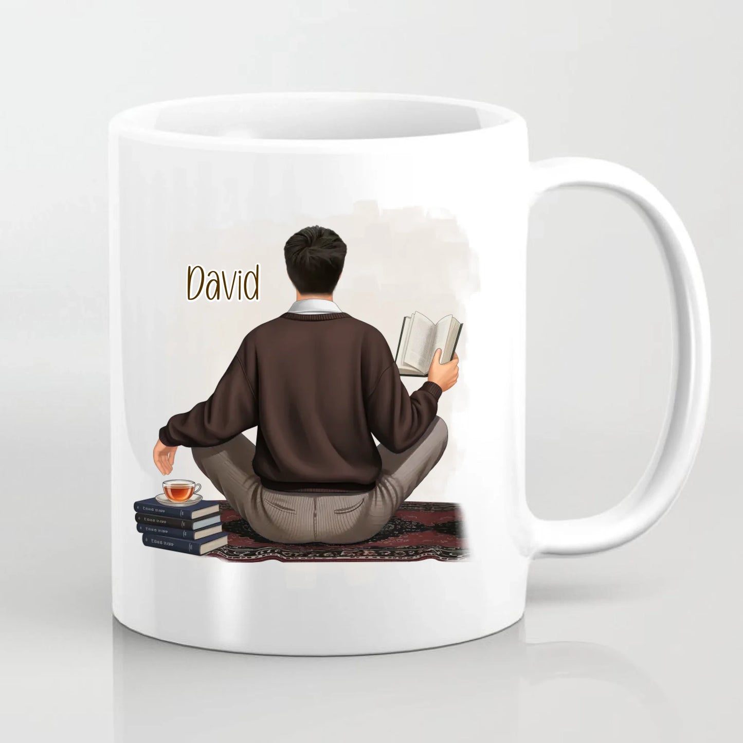 Bücherwurm Tasse