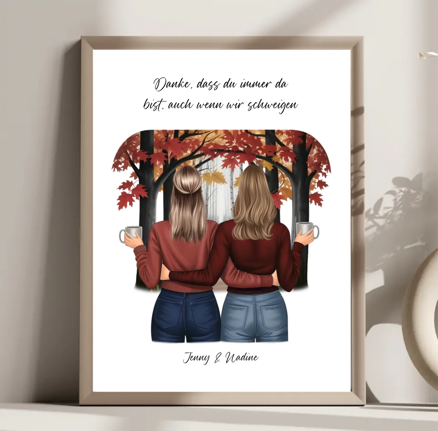 Freundinnen herbstliches Poster