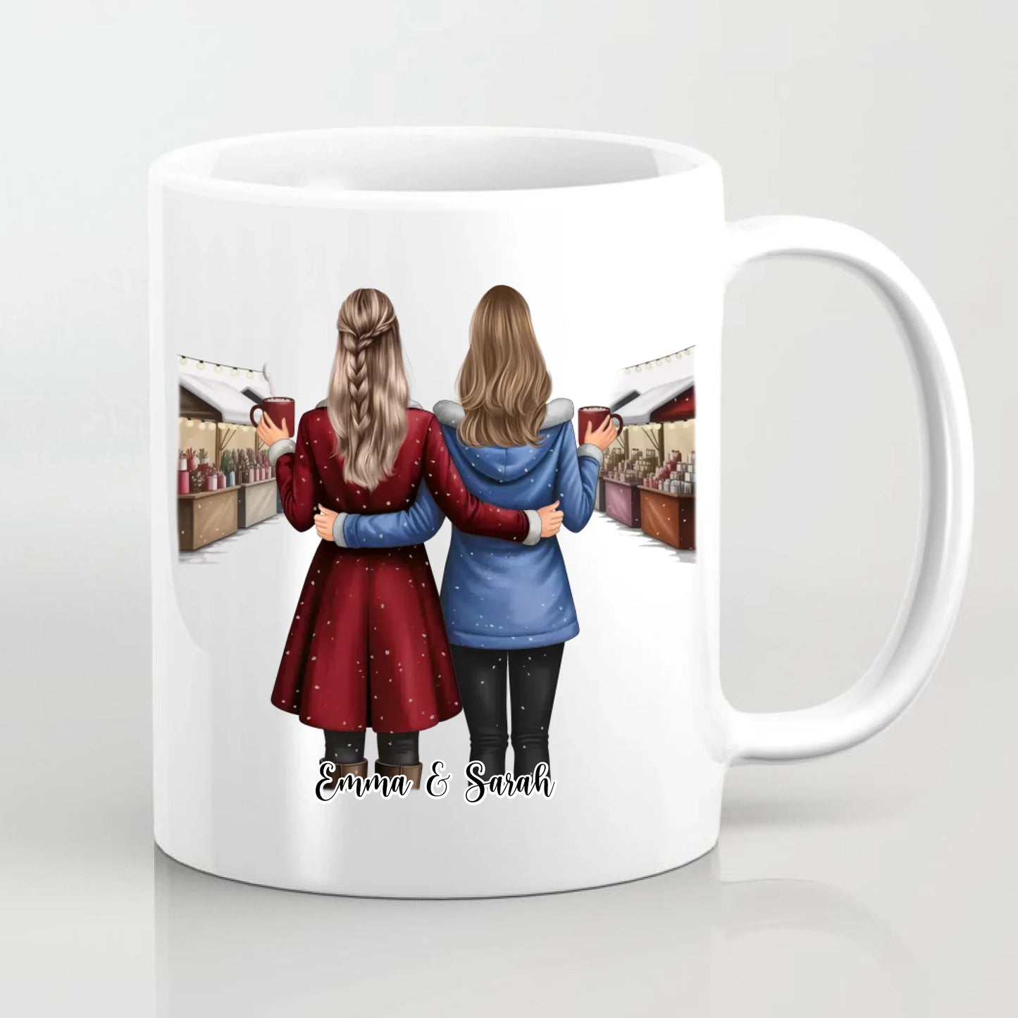 Wintermarkt Freundinnen Tasse