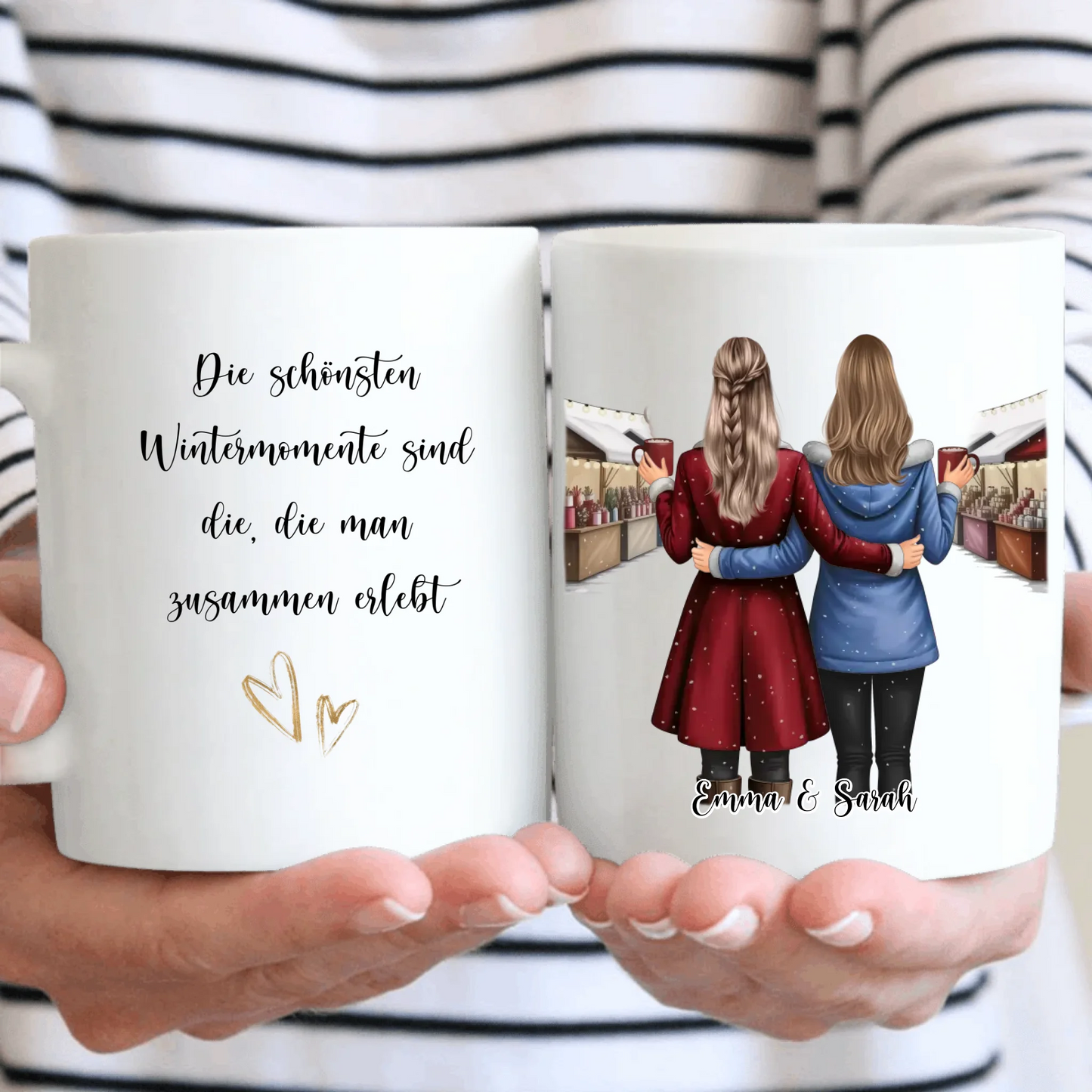 Wintermarkt Freundinnen Tasse