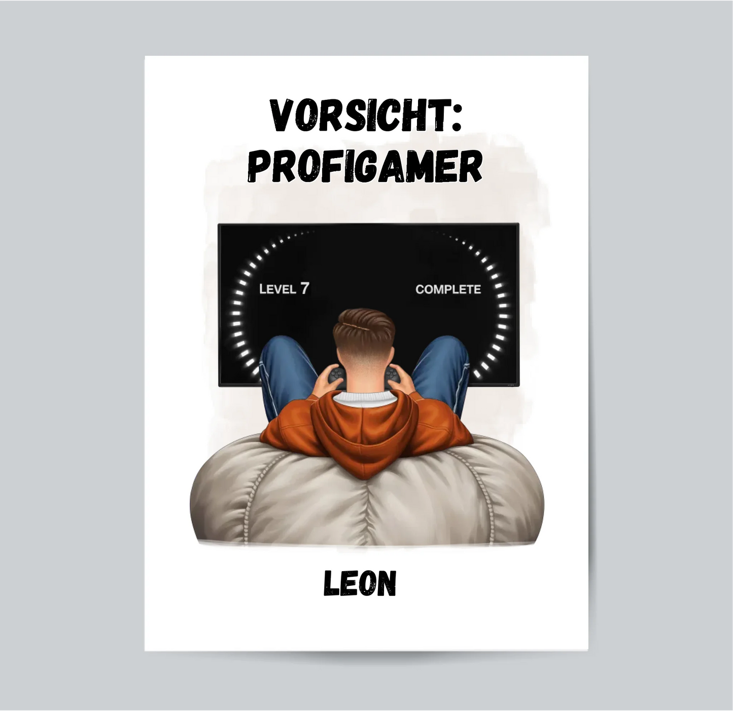 1-2 Personen (Mann & Frau) Gamer Poster