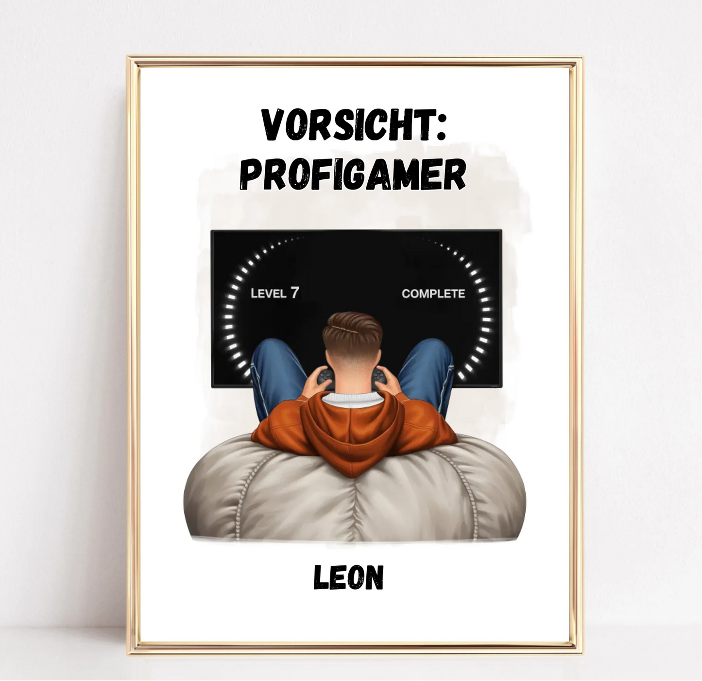 1-2 Personen (Mann & Frau) Gamer Poster