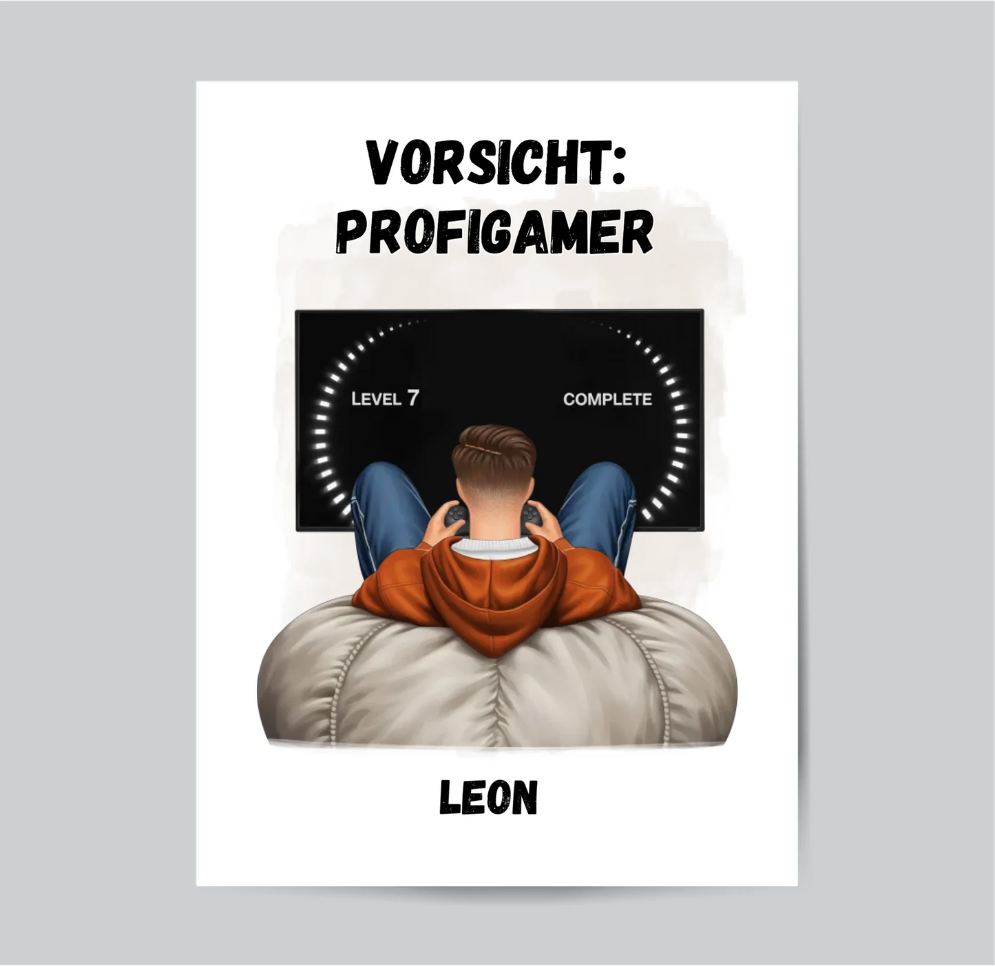 1-2 Personen (Mann & Frau) Gamer Poster