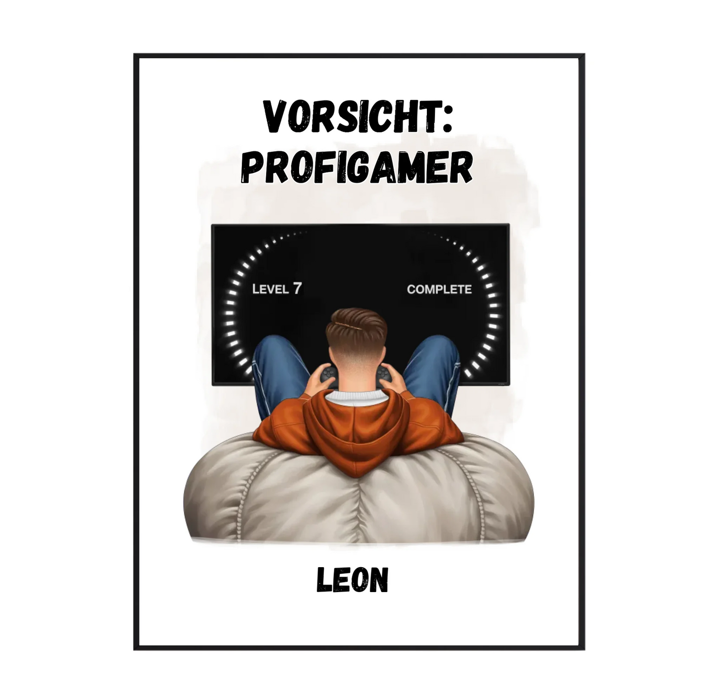 1-2 Personen (Mann & Frau) Gamer Poster