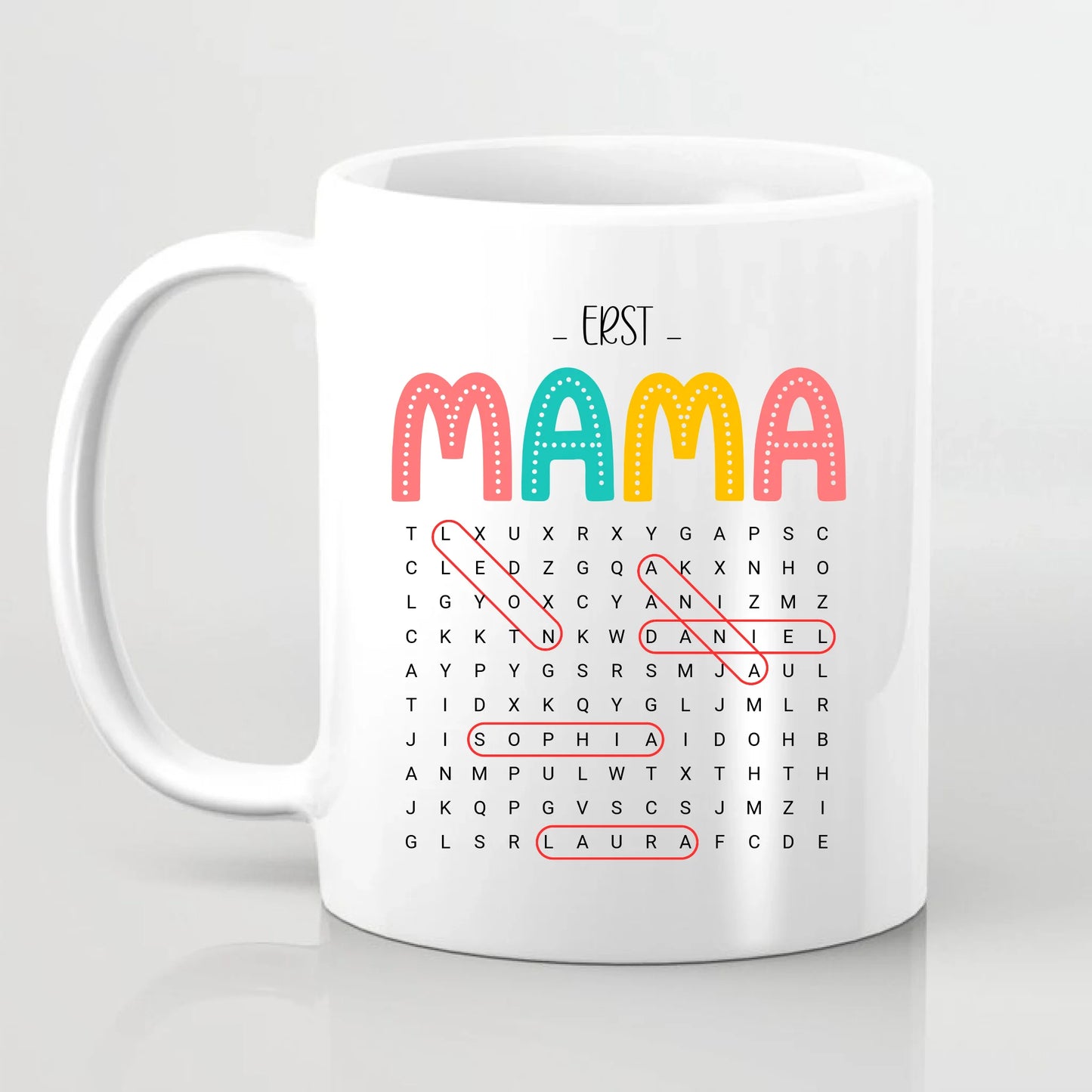 Erst Mama, Jetzt Oma Wortsuchrätsel Tasse