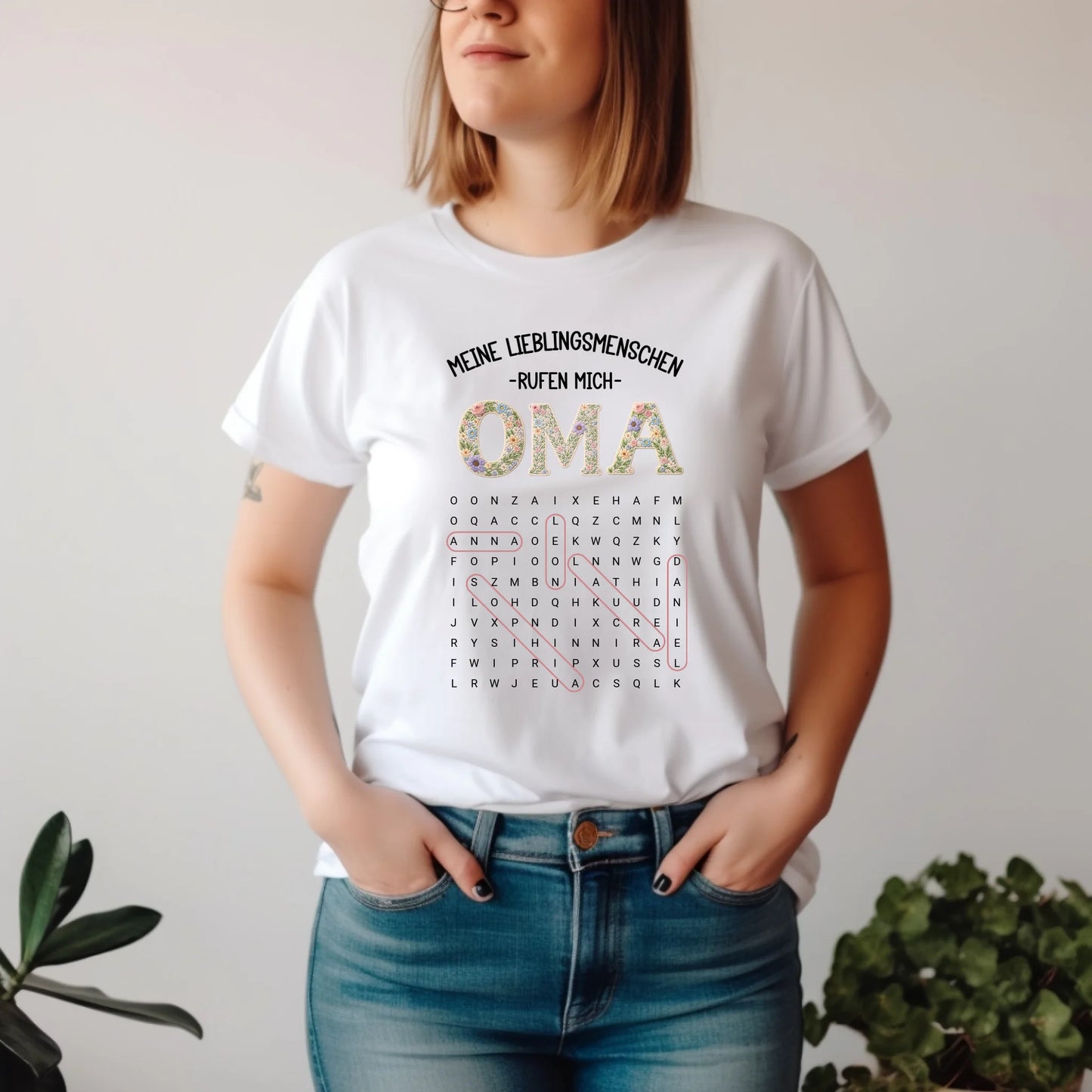 Oma Wortsuchrätsel T-Shirt
