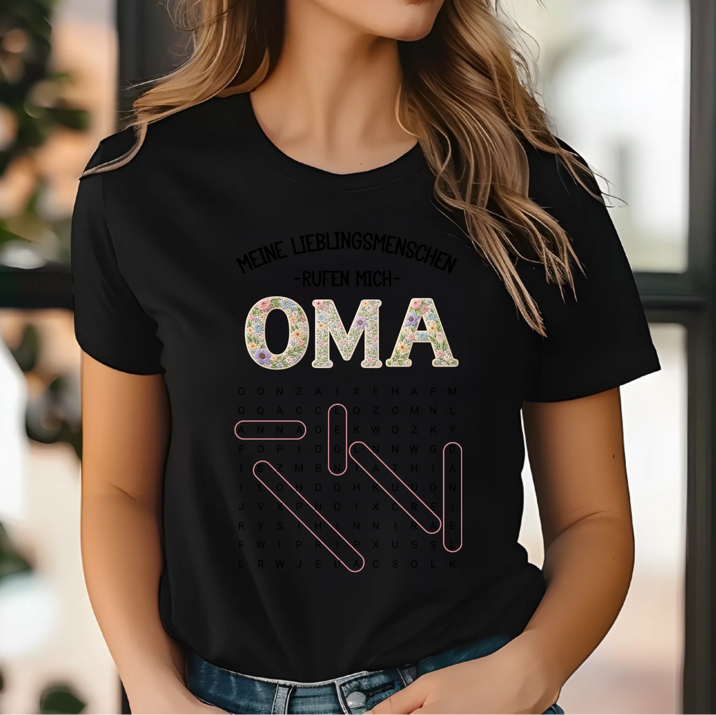 Oma Wortsuchrätsel T-Shirt
