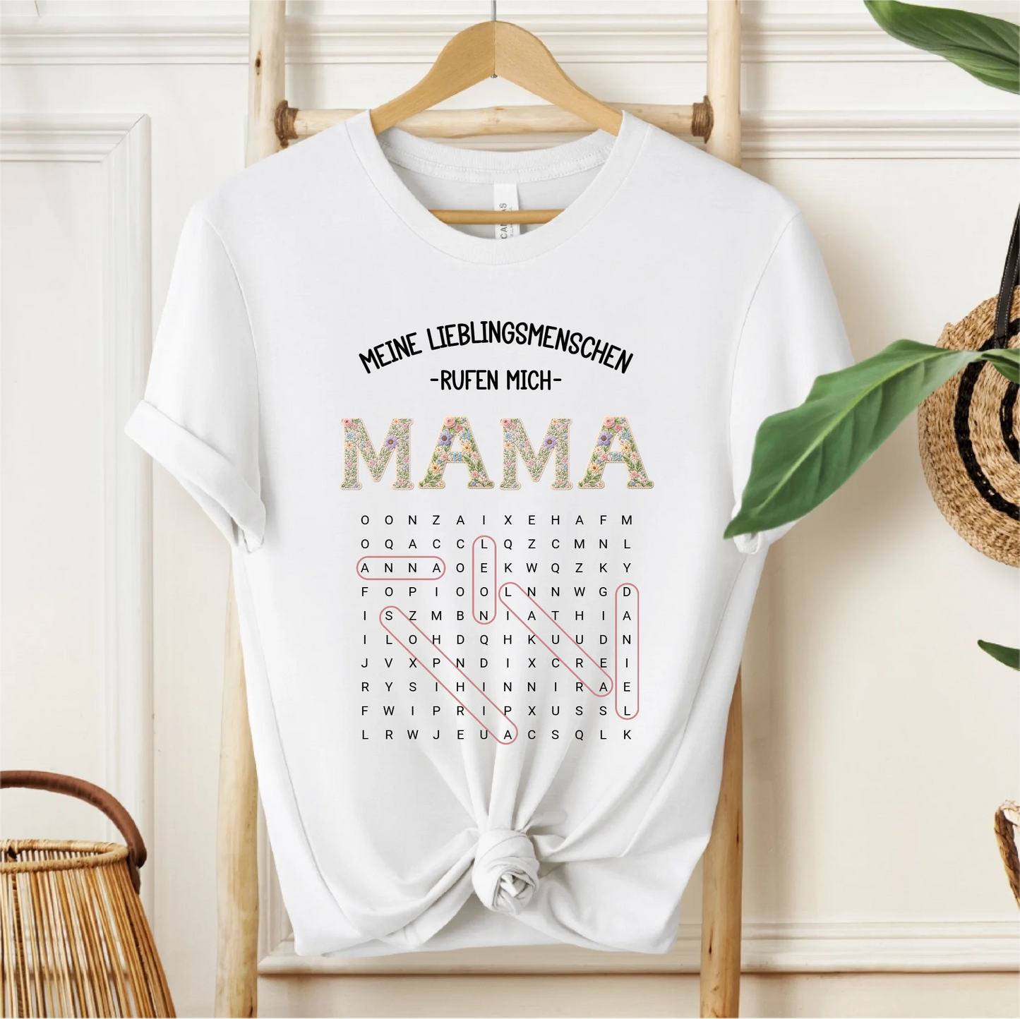 Oma/Mama Wortsuchrätsel T-Shirt
