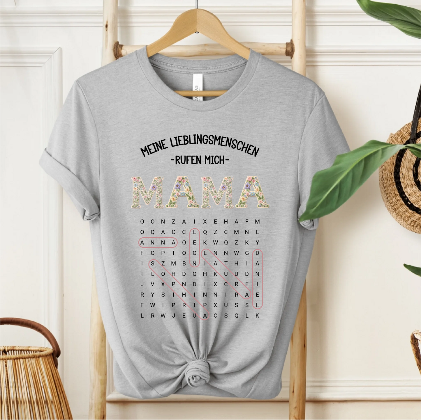 Oma/Mama Wortsuchrätsel T-Shirt