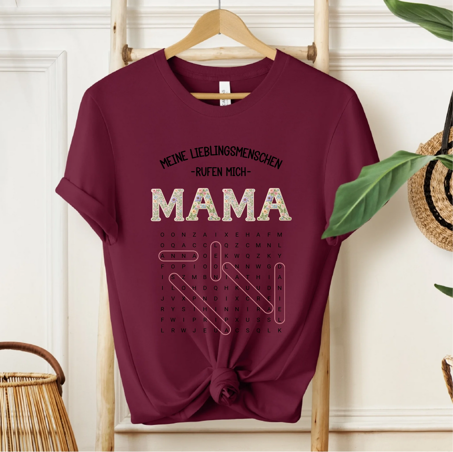 Oma/Mama Wortsuchrätsel T-Shirt