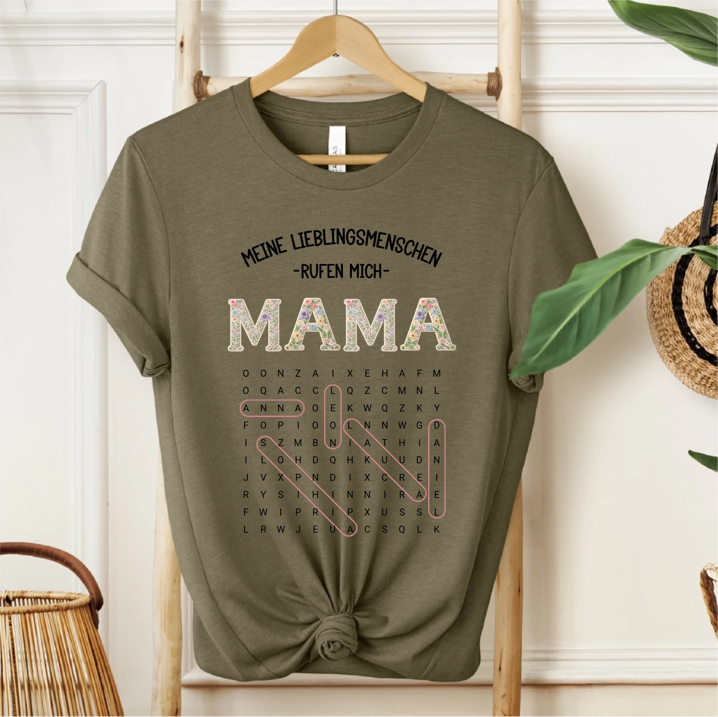 Oma/Mama Wortsuchrätsel T-Shirt