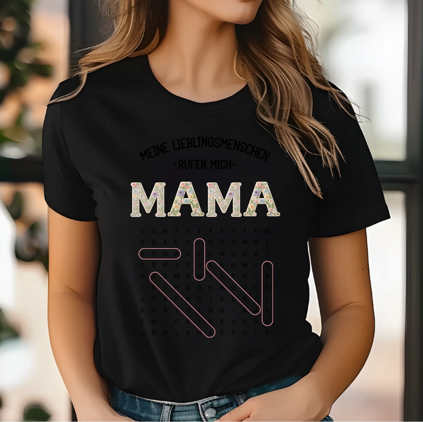 Oma/Mama Wortsuchrätsel T-Shirt